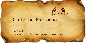 Czeizler Marianna névjegykártya